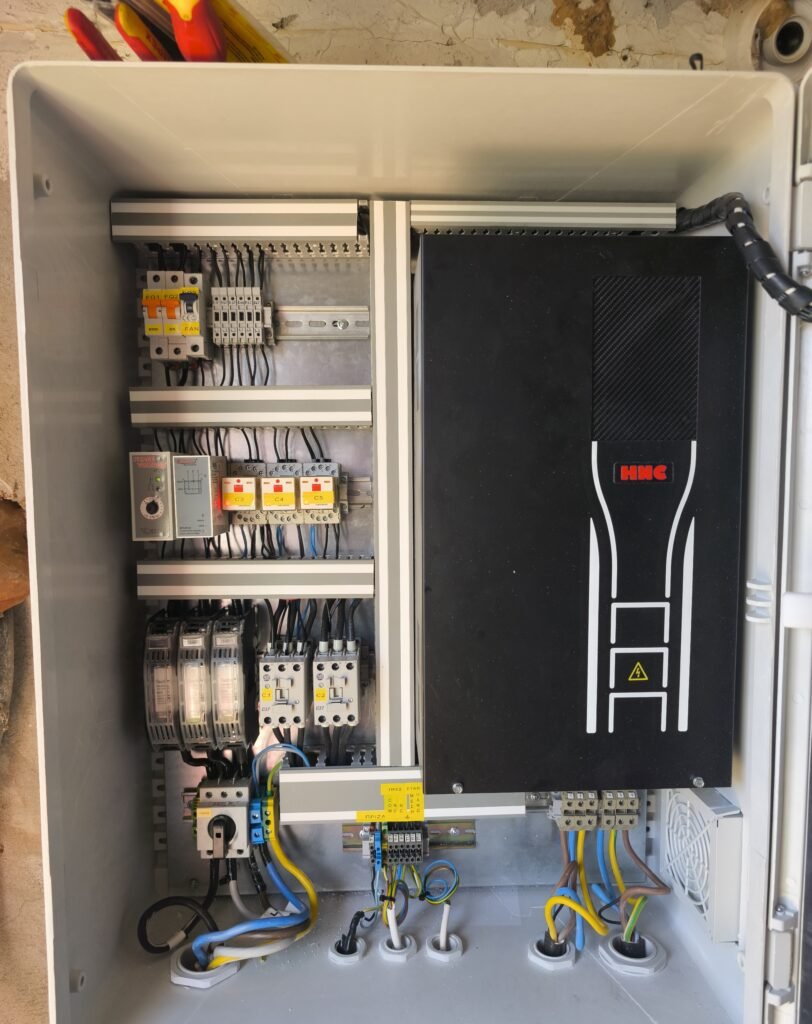 Inverter αντλιοστασίου βιομηχανική εγκατάσταση